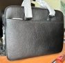 Мъжка луксозна чанта за лаптоп 15,6”/Офис куфарче от черна естествена кожа!, снимка 14