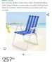 Комплект 4 стола за градина/тераса/плаж , Сгъваеми, 60x70 cм, Син Бял от германия , снимка 6