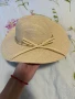 Лятна дамска шапка в бежов цвят с периферия, снимка 1