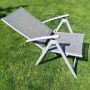 Сгъваем алуминиев стол шезлонг, снимка 1 - Къмпинг мебели - 45681235