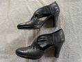 Обувки кожени черно 36 номер ноао, снимка 1 - Дамски обувки на ток - 45917467