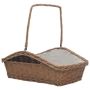286989 vidaXL Firewood Basket with Handle 61,5x46,5x58 cm Brown Willow, снимка 1 - Други стоки за дома - 45035281
