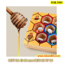 Кошер с пчели, Образователна дървена игра Монтесори - КОД 3565, снимка 6