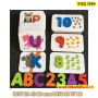 Образователна игра Аlphabet с флаш карти, цифри и букви изработени от дърво - КОД 3564, снимка 10