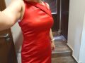 Червена дамска рокля, снимка 5