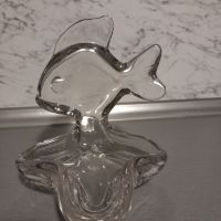 Стъклена рибка, подходяща за подарък на риболовци или зодия риба, снимка 1 - Статуетки - 45225173