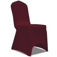 Покривала за столове, 50 броя, цвят: Бордо（SKU:130339, снимка 1 - Столове - 45484684