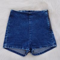 Дънкови панталони с висока талия H&M размер XS, снимка 1 - Къси панталони и бермуди - 45270749