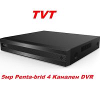 4 Kанален DVR TVT 5мр Penta-brid за AHD,TVI,CVI, IP камери до 5мр, снимка 1 - HD камери - 45173333