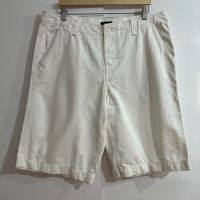 Макси къси мъжки дънкови панталонки с много джобове и копчета в бяло- 100 % памук /аутлет/, снимка 1 - Къси панталони - 45546235