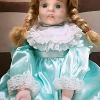 Голяма порцеланова кукла , снимка 2 - Кукли - 45211444