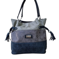 Дамска луксозна чанта тип торба в пастелни цветове 30х34см, снимка 1 - Чанти - 45022824