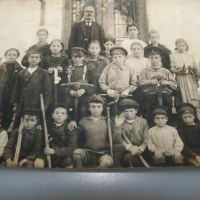 Ученици участници в трудова повинност картичка от 1922г., снимка 2 - Филателия - 45083549