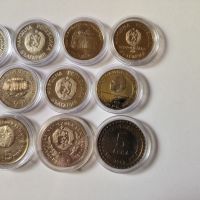 Лот 21 броя по 1, 2 и 5 лева възпоменателни монети България, снимка 8 - Нумизматика и бонистика - 45708573