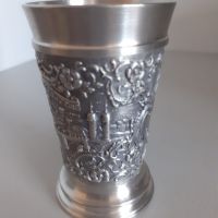 Немски чаши за ракия от калай Antik * Vintage, снимка 5 - Антикварни и старинни предмети - 45344800