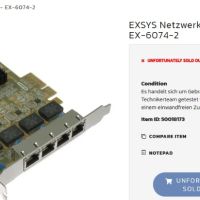 LAN карта EXSYS EX-6074-2 4x1GB, снимка 2 - Други - 45893704
