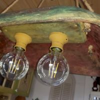 Ръчно изработена винтидж дизайнерска лампа "КАНАТИЦА", снимка 2 - Декорация за дома - 45281090