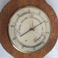 Стар голям барометър и термометър MoCo, снимка 4 - Антикварни и старинни предмети - 45255635