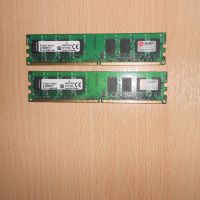 390.Ram DDR2 667 MHz PC2-5300,2GB,Kingston. НОВ. Кит 2 Броя, снимка 1 - RAM памет - 45753257