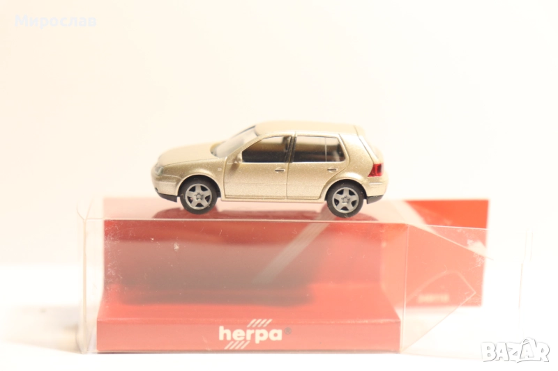 HERPA H0 1/87 VW GOLF 4 КОЛИЧКА КАМИОН МОДЕЛ, снимка 1