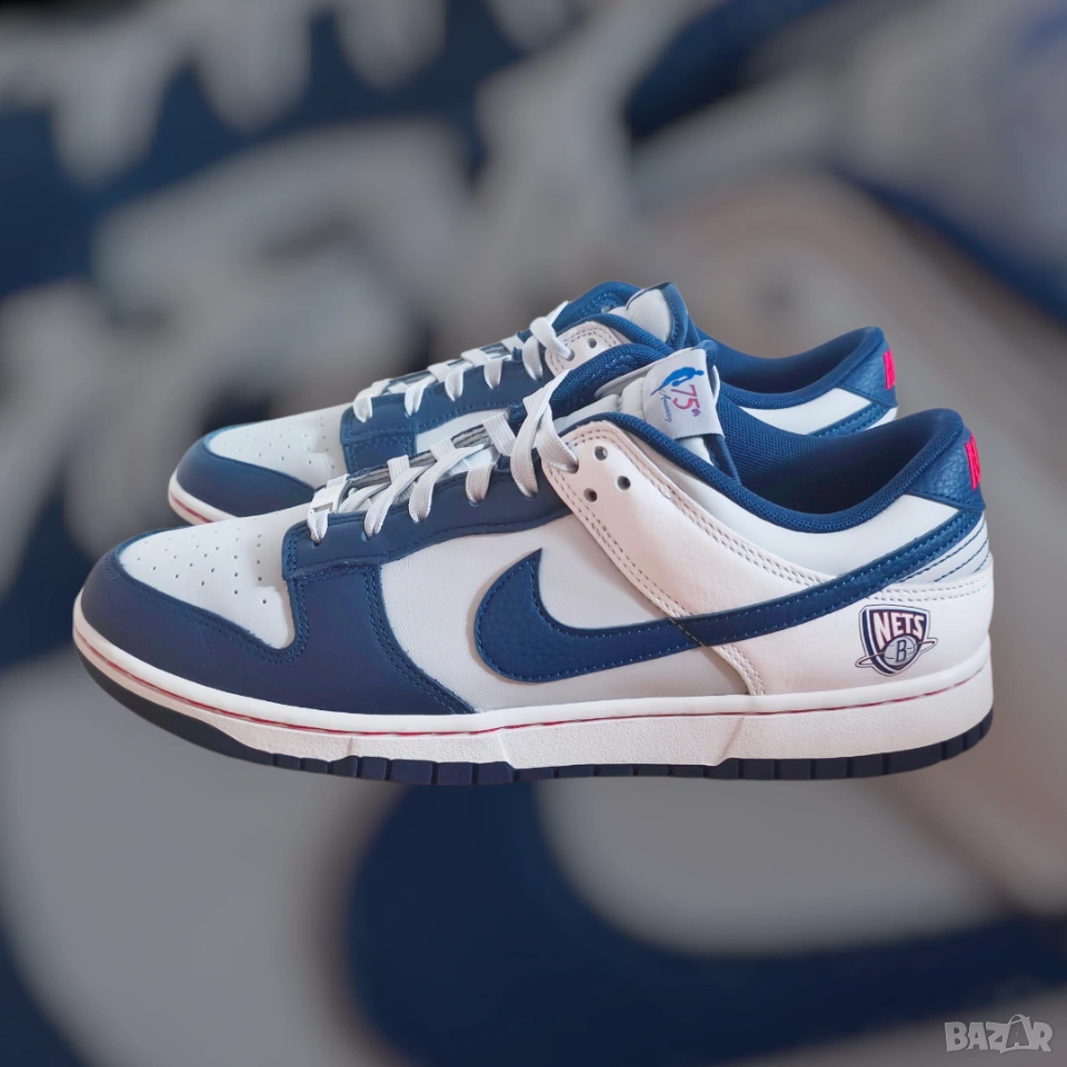 Nike Dunk Low EMB x NBA "75th Anniversary - Brooklyn Nets Size:45, снимка 1