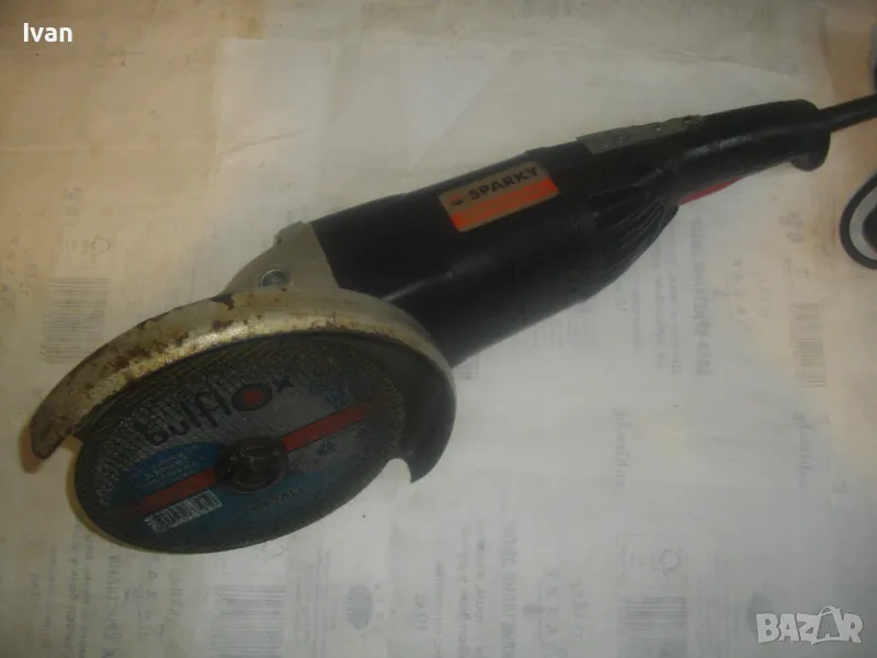 ЗА ЧАСТИ ЗА РЕМОНТ ГОЛЯМ ЕЛ. ЪГЛОШЛАЙФ SPARKY PROFESSIONAL MBA 2200P 2200 ВАТА/Ф230мм диск/6600 об., снимка 1