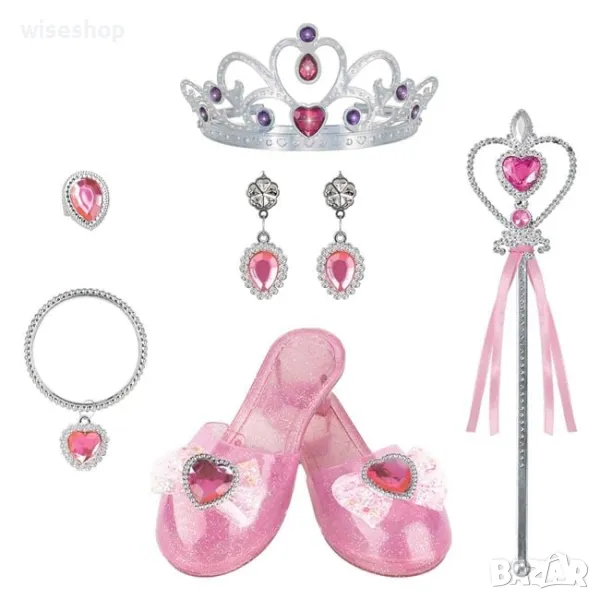 Комплект обувки на принцеса, тиара, бижута!, снимка 1