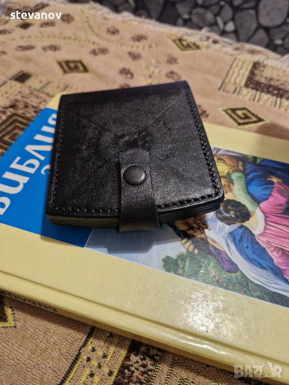 портфейл модел елипс телешка кожа оргинал, снимка 1