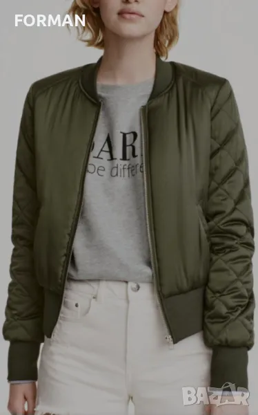 Яке в маслиново зелен цвят, снимка 1