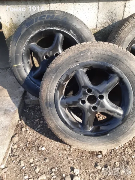 Алуминиеви джанти с гуми 4×100 15 цола, снимка 1