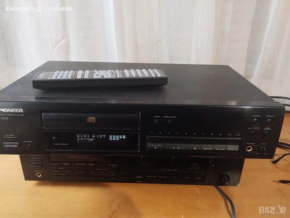 CD player Pioneer PD-204 с дистанционно, снимка 1