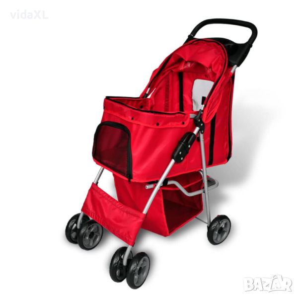 vidaXL Кучешка количка, червена(SKU:170055, снимка 1