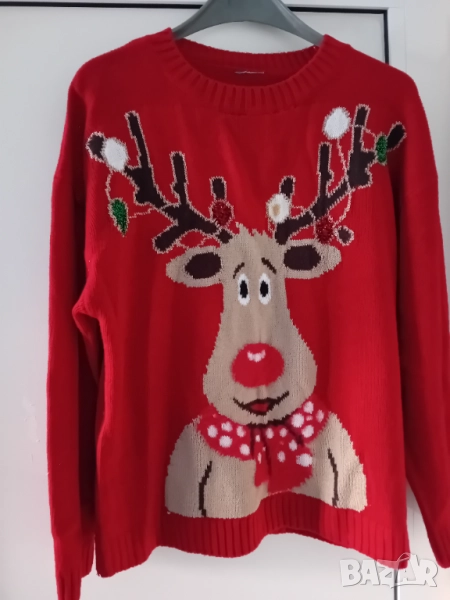 Дамска коледна блуза , снимка 1