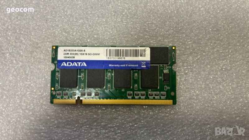 1GB (1x1GB) DDR A-Data PC-2700S (333Mhz,CL-2.5,6ns), снимка 1