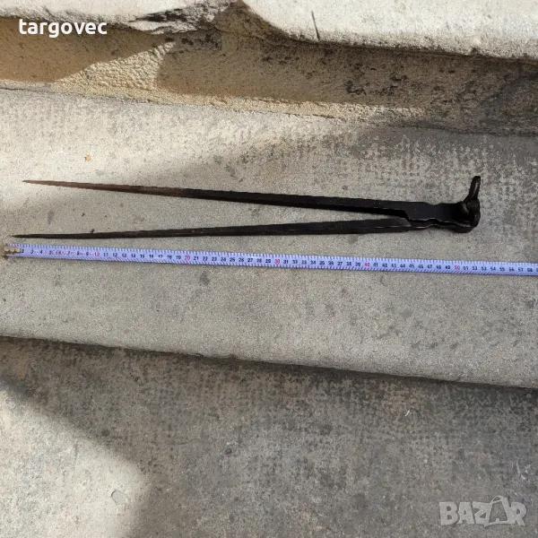 уникален огромен старинен майсторски пергел, снимка 1