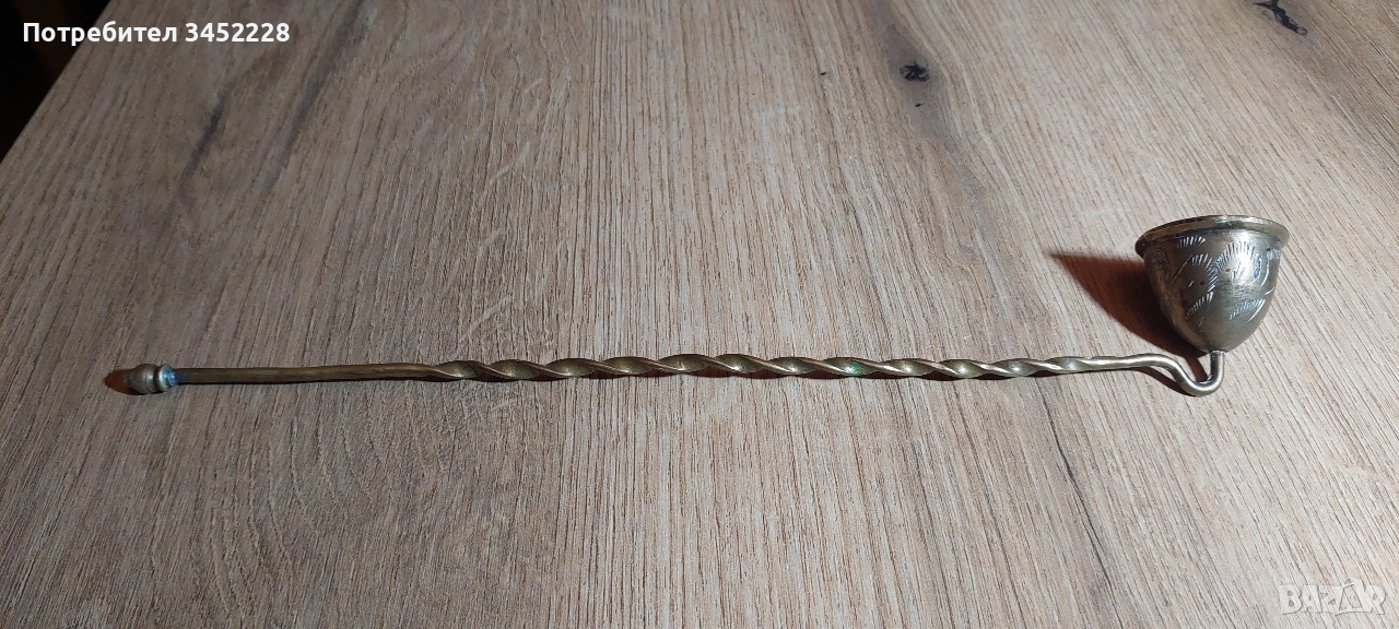 гасител за свещи бронз ретро за ценители , снимка 1