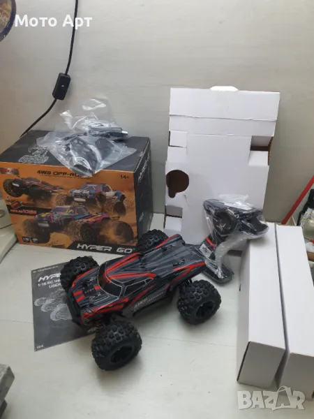 RC Количка MJX Hyper Go 16210 70KM/H Brushless RC Car Offroad Пикап, снимка 1