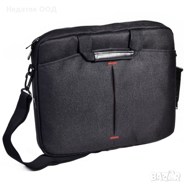 Чанта за лаптоп 15.6", За през рамо, Черна, снимка 1