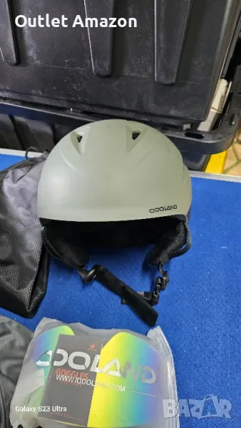 Каска за ски и  сноуборд Odoland със ски очила

, снимка 1