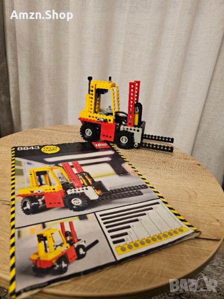 LEGO Technic 8843 Technic Fork-Lift Truck камион с вилочен повдигач Vintage Lego set, снимка 1