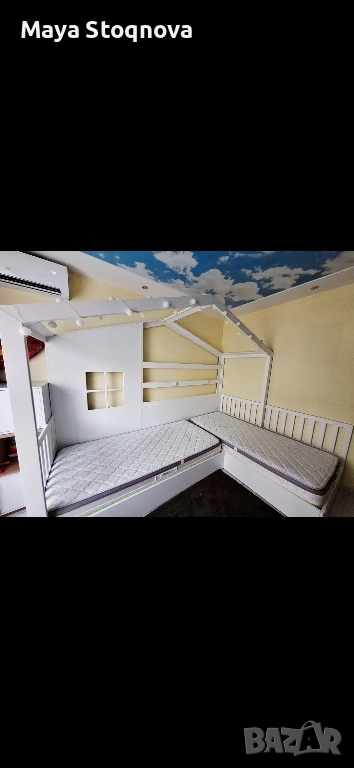 Ъглово легло "Къщичка", снимка 1