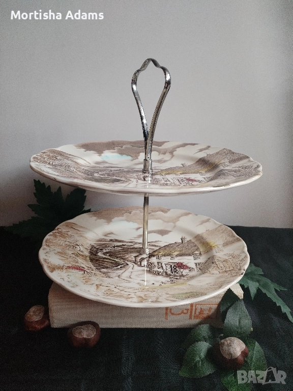 Английски винтидж поднос, снимка 1