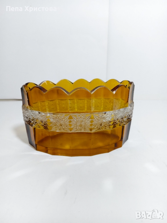 Бонбониера от кехлибарен кристал, снимка 1