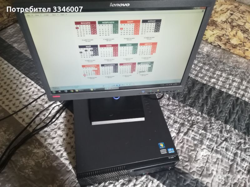 Компютър с монитор  I5-3570 Ram 8GB 1TbSSD+19-inch LCD +3 дни гаранция, снимка 1