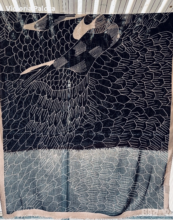 Голям артистичен дизайнерски шал Дания , снимка 1