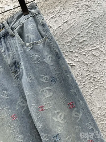 Уникални Редки Дънки LV Louis Vuitton дамски панталон , снимка 1