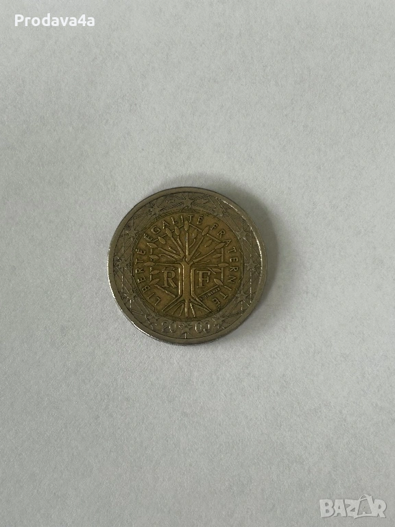 Монета от 2 евро 2000г Франция, снимка 1