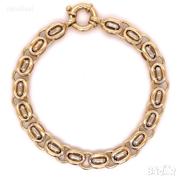 Златна дамска гривна 10,55гр. 19,2см. 14кр. проба:585 модел:32409-5, снимка 1