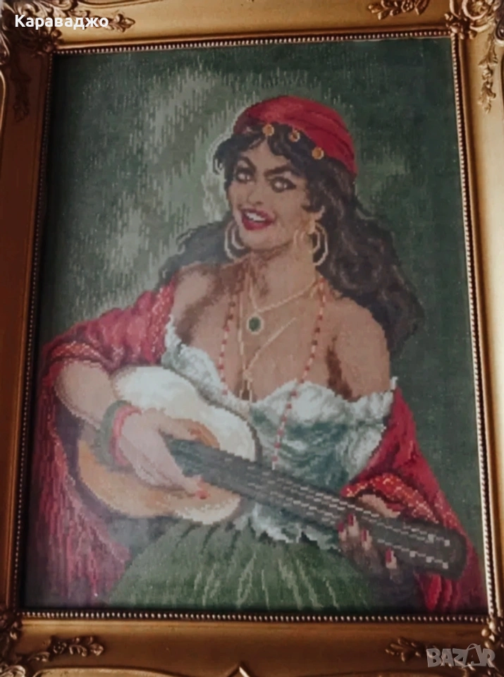 Гоблен,ръчено шит., снимка 1