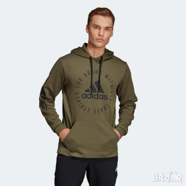 adidas Sport Id Pullover Hoodie Olive - страхотно мъжко горнище КАТО НОВО Л, снимка 1